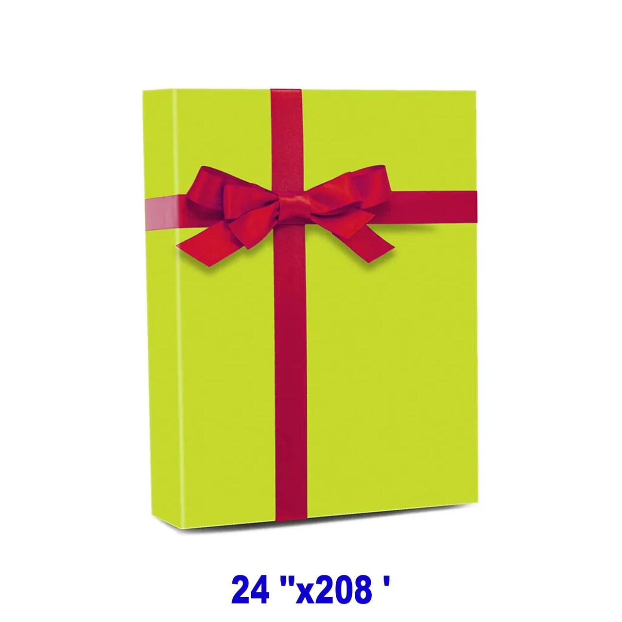 Durable Solid Wrapping Paper 24" x 208' 60 lbs for Everyday Gifting